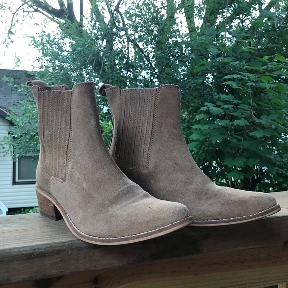 Urban Outfitters Shoes - Tan suede ankle boots